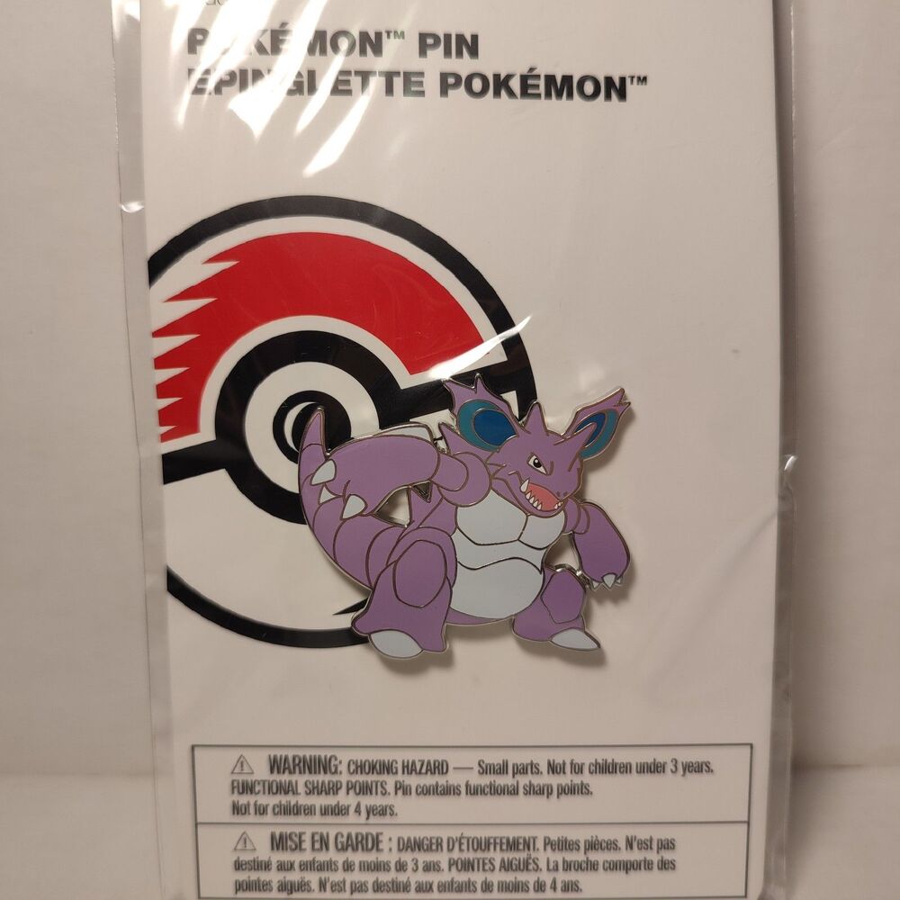 Pokemon TCG Nidoking Enamel Pin Official Nintendo Collectible Lapel Badge